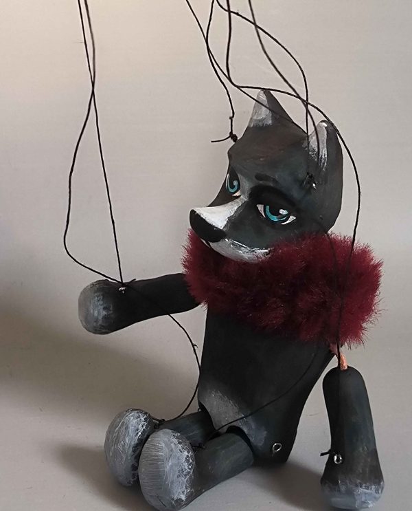 Black Dog puppet for sale Axamarionettes eshop