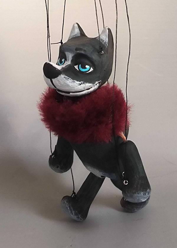 Black Dog puppet for sale Axamarionettes eshop