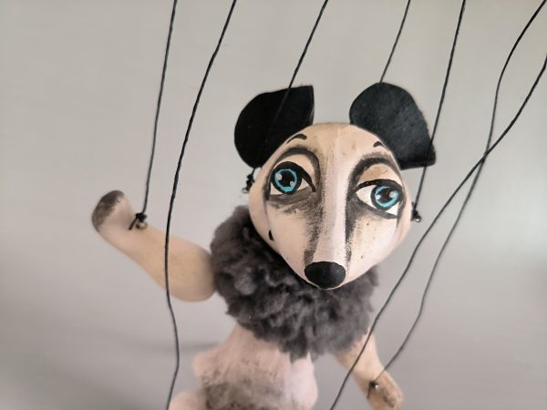 White mouse puppet for sale - online shop