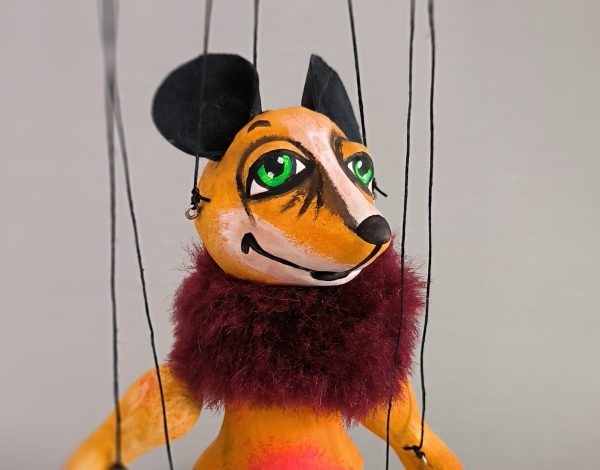 Yellow mouse puppet sale- axamarionettes