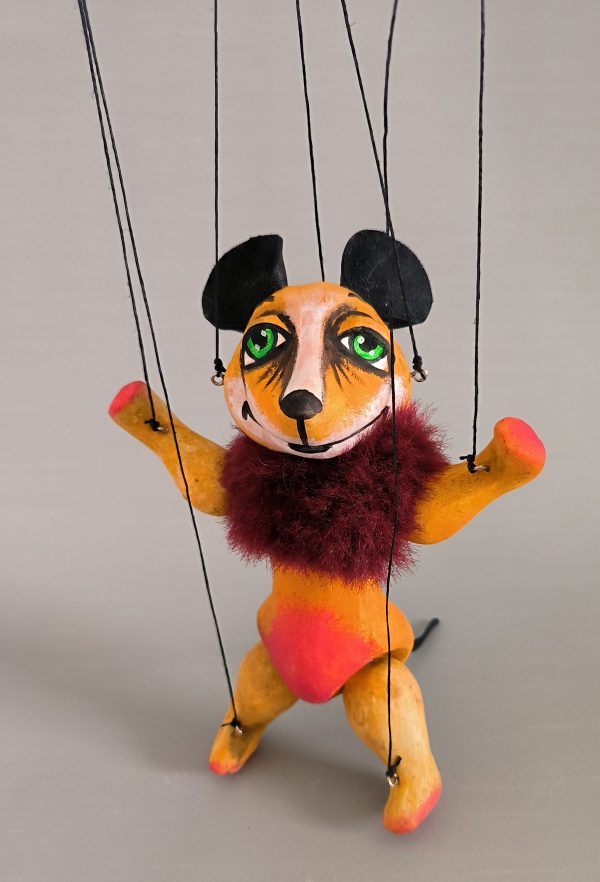 Yellow mouse puppet sale- axamarionettes