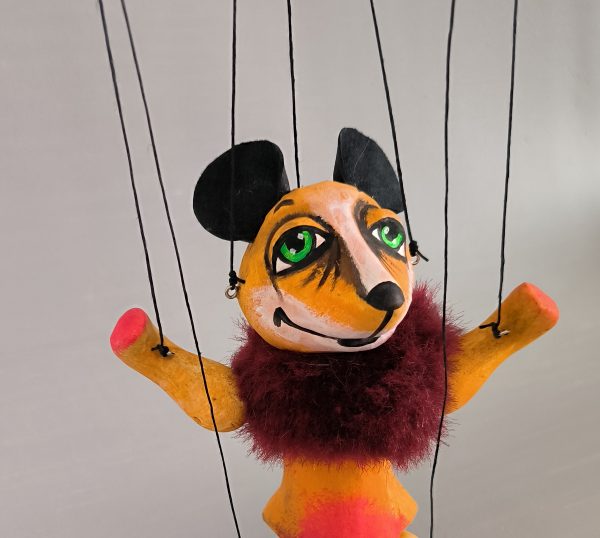 Yellow mouse puppet sale- axamarionettes