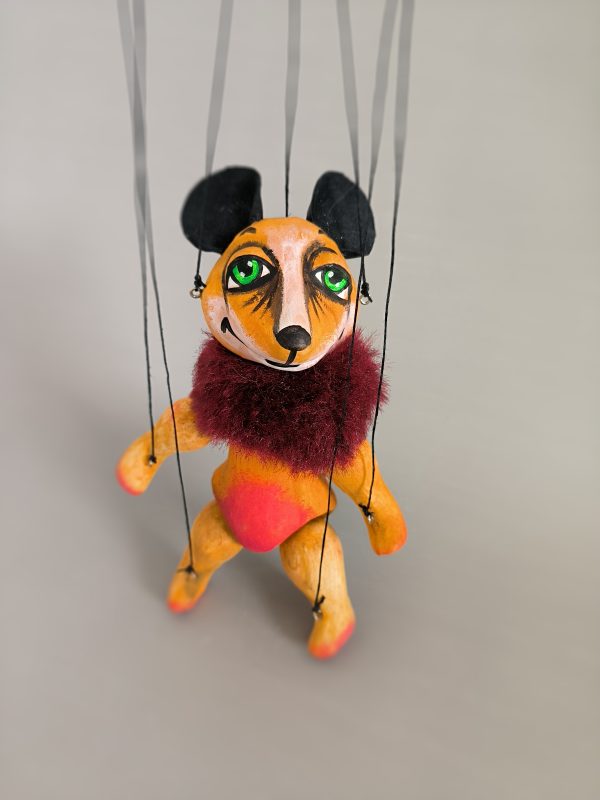 Yellow mouse puppet sale- axamarionettes