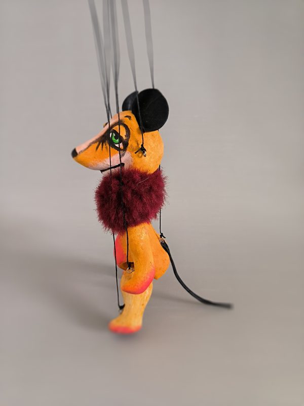 Yellow mouse puppet sale- axamarionettes