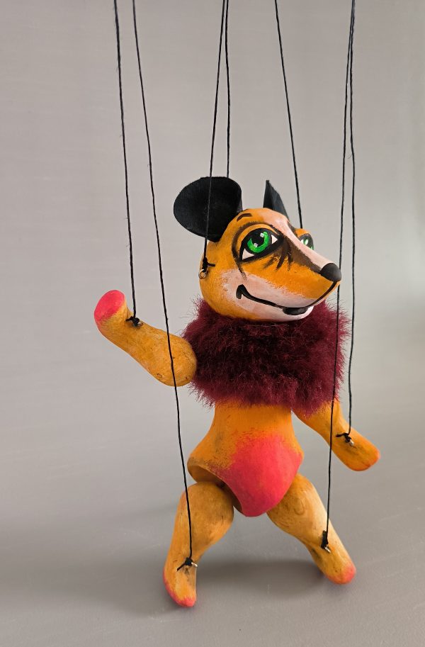 Yellow mouse puppet sale- axamarionettes