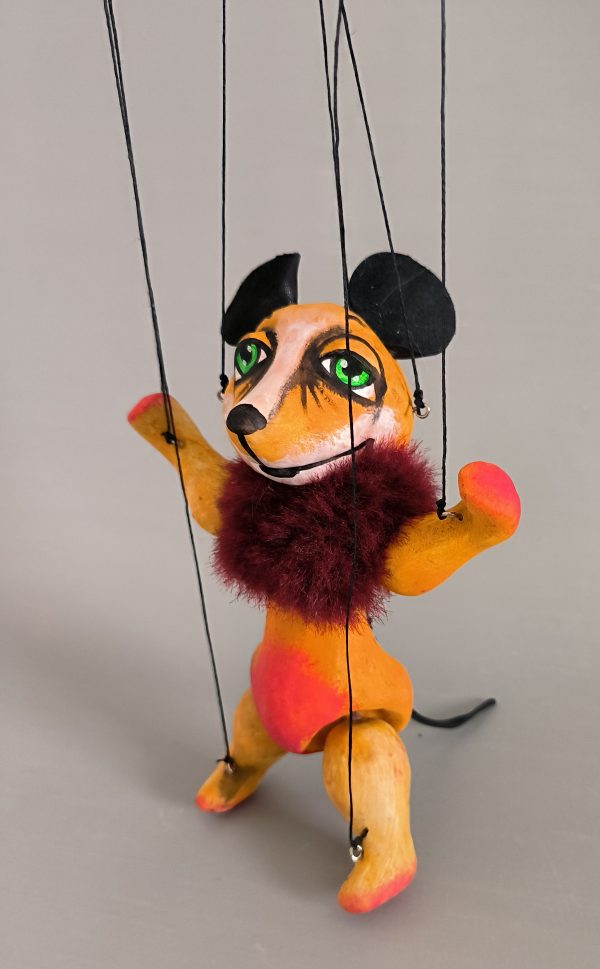 Yellow mouse puppet sale- axamarionettes