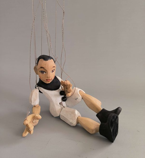 Pierrot original wooden marionette