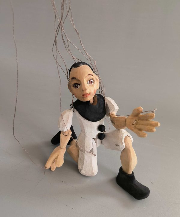 Pierrot original wooden marionette