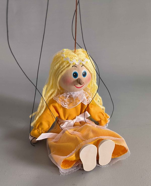 Fairy small wooden Czech puppet