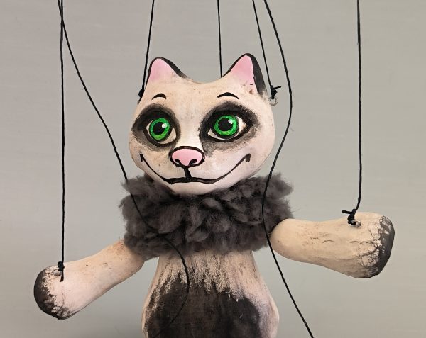 White cat puppet