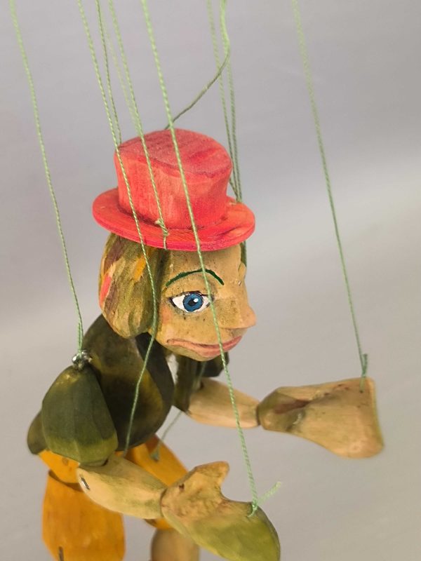 Goblin Czech puppet wooden hand-carved marionette