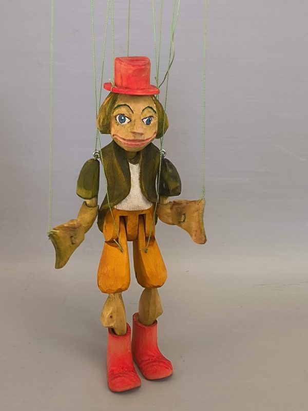 Water Goblin wooden puppet original Czech marionette