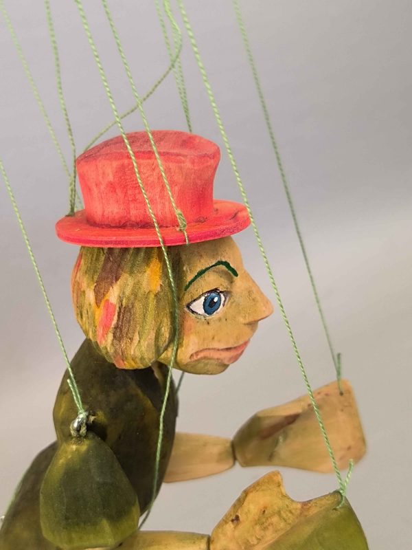 Water Goblin wooden puppet original Czech marionette