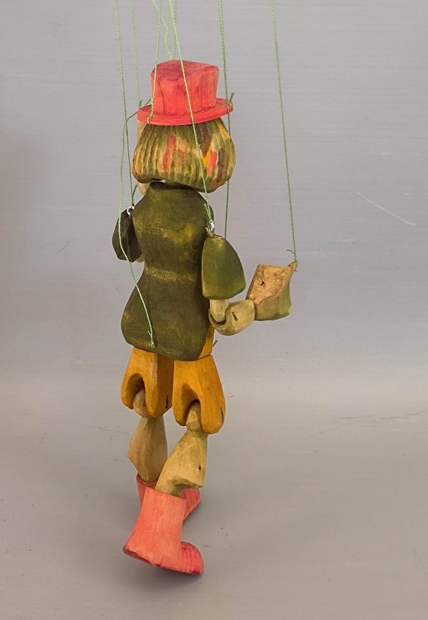 Water Goblin wooden puppet original Czech marionette