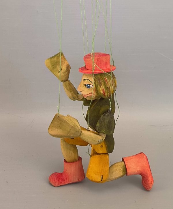 Water Goblin wooden puppet original Czech marionette