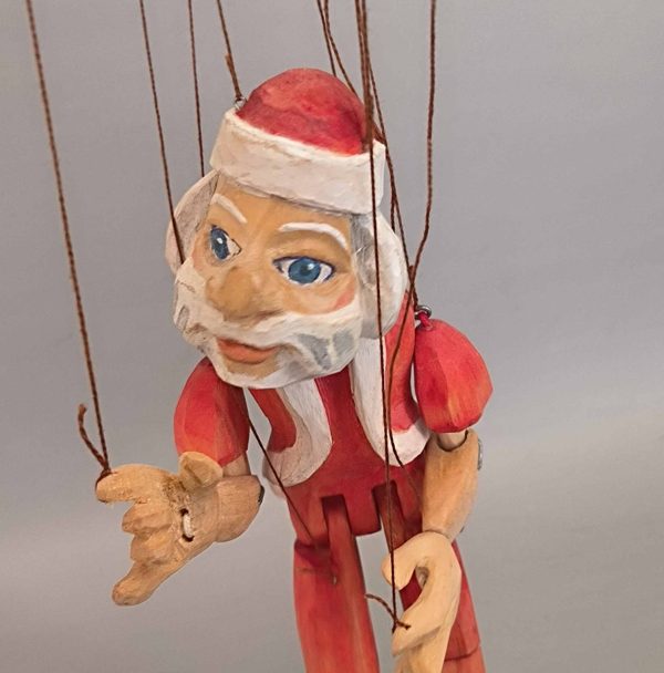 Santa Claus small wooden marionette for sale