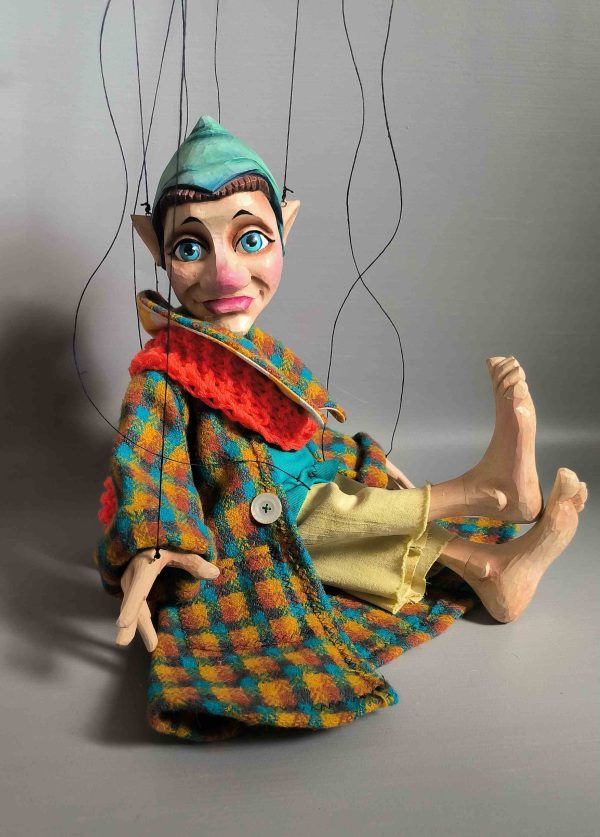 Wooden Gnome marionette - puppets for sale Axamarionettes