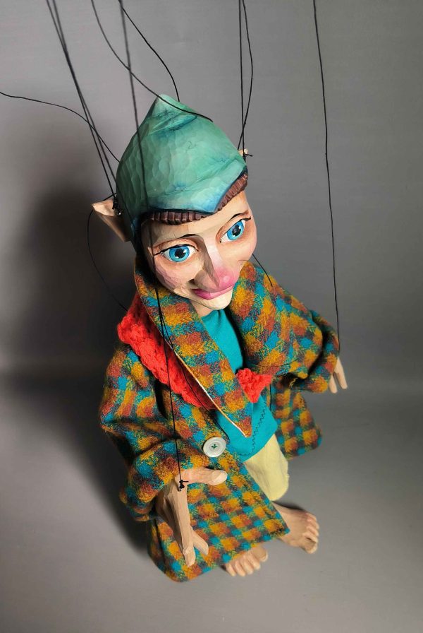 Wooden Gnome marionette - puppets for sale Axamarionettes