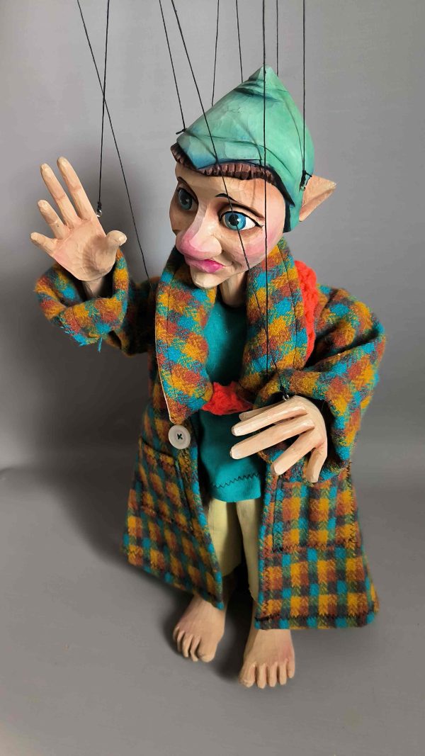 Wooden Gnome marionette - puppets for sale Axamarionettes