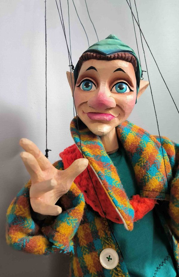 Wooden Gnome marionette - original puppets Axamarionettes