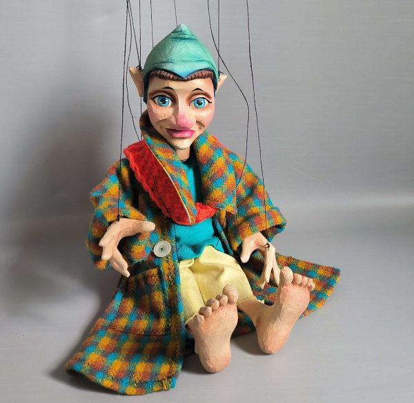 Wooden Gnome marionette - puppets for sale Axamarionettes