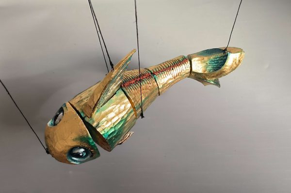 Golden Fish marionette - original puppet shop